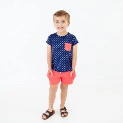 Americana Pocket Tee And Short Set 8 Americana Pocket Tee And Short Set -DREAMIERE Store 4thofjulybasicteeandshortset