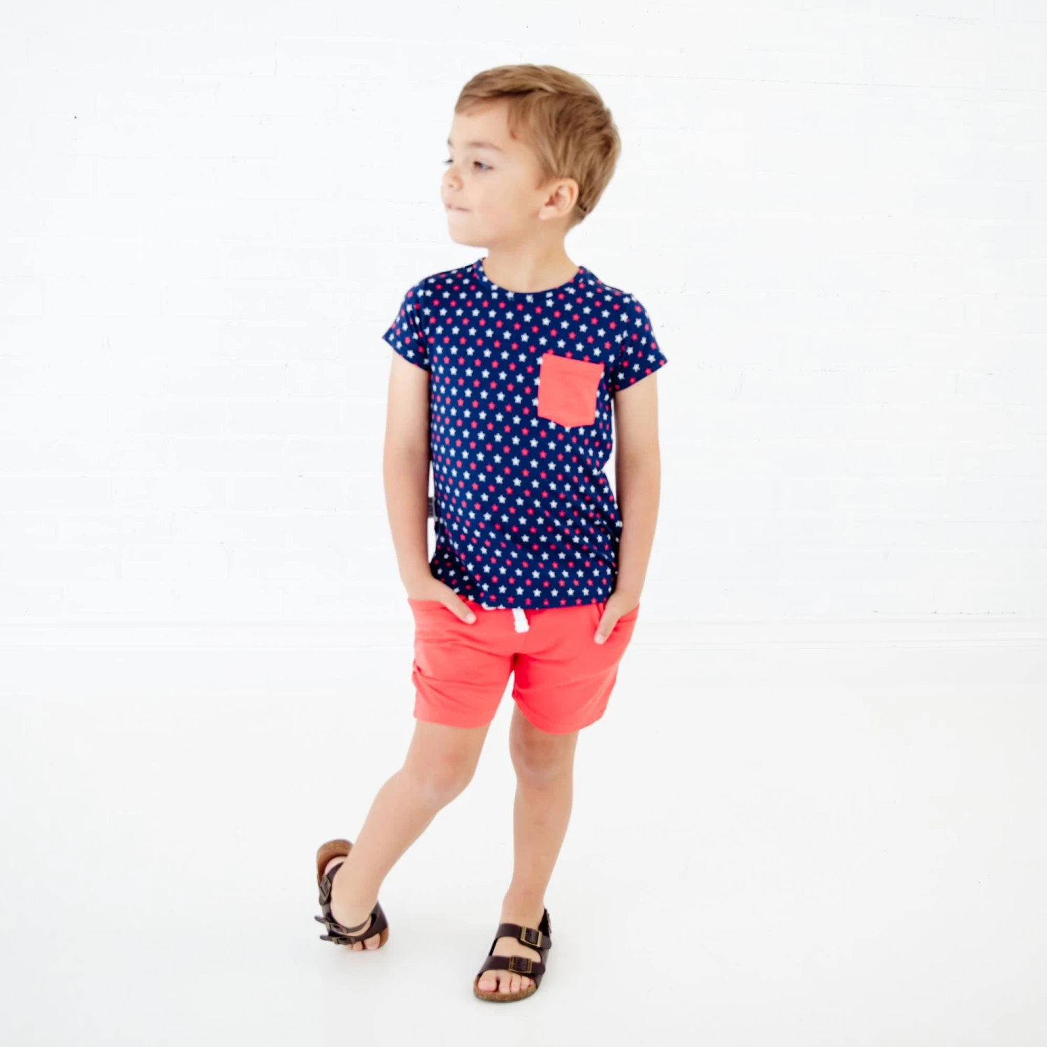 Americana Pocket Tee And Short Set 2 Americana Pocket Tee And Short Set
