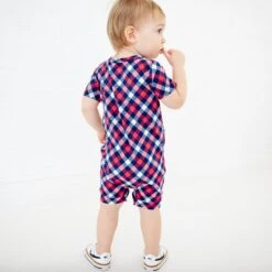 Americana Short Sleeve Button Romper 9 Americana Short Sleeve Button Romper -DREAMIERE Store 4thofjulycoconutbuttonromper 9