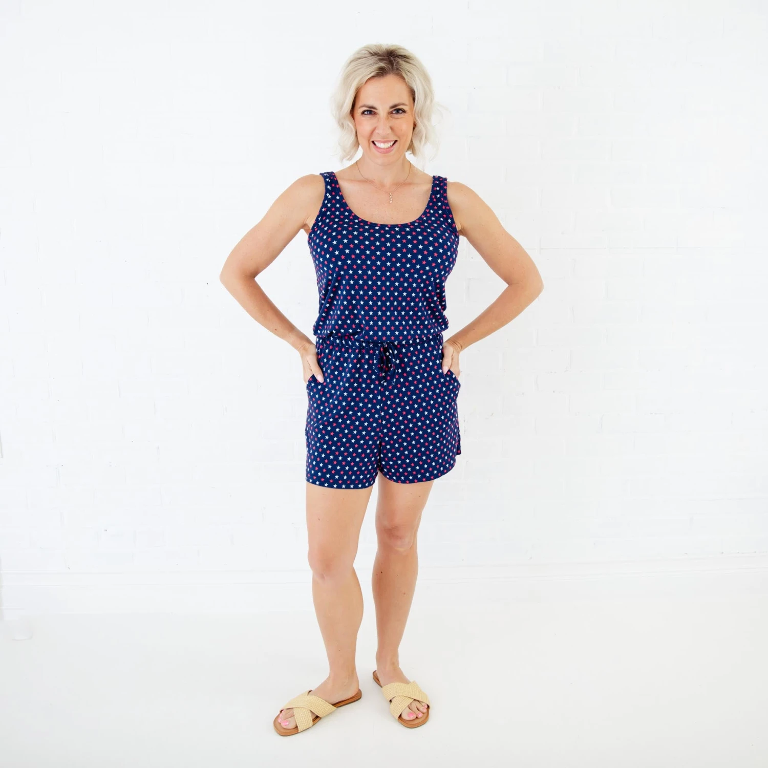 Americana Women's Everyday Romper 2 Americana Women's Everyday Romper