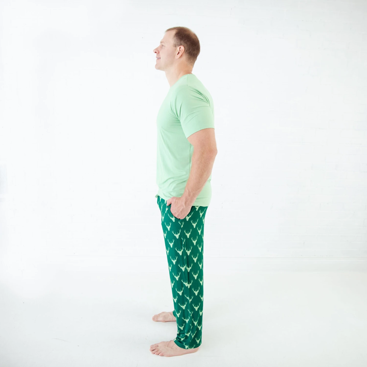 For Bucks Sake Men's Short Sleeve Loungewear 6 For Bucks Sake Men's Short Sleeve Loungewear - Image 4