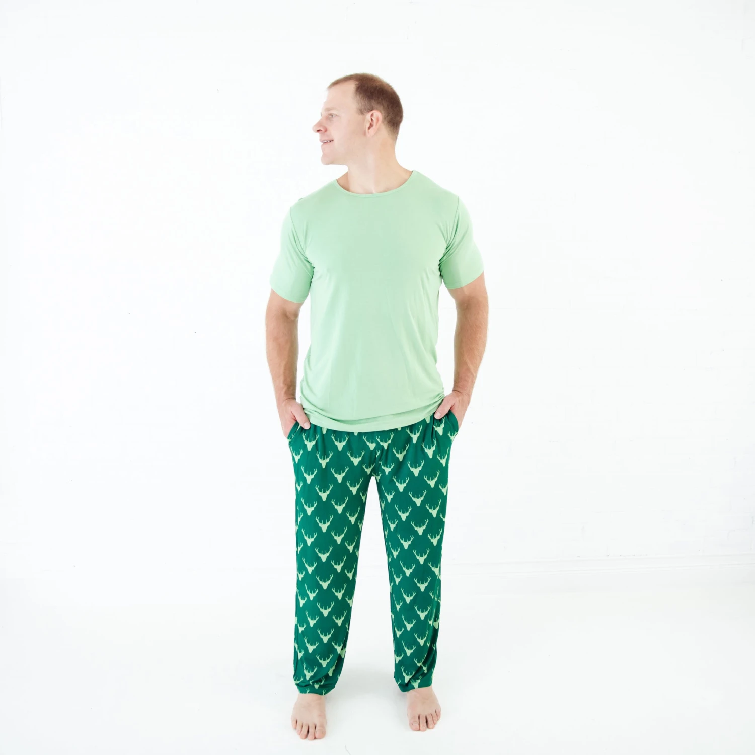 For Bucks Sake Men's Short Sleeve Loungewear 7 For Bucks Sake Men's Short Sleeve Loungewear - Image 5