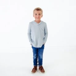 Beacon Gray Waffle Hoodie -DREAMIERE Store BeaconGrayWaffleHoodie 2