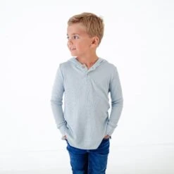 Beacon Gray Waffle Hoodie -DREAMIERE Store BeaconGrayWaffleHoodie 3