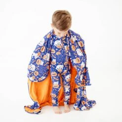 Feline Spooky Reversible Blanket 8 Feline Spooky Reversible Blanket -DREAMIERE Store CatsHalloweenConvertibleFootie 4