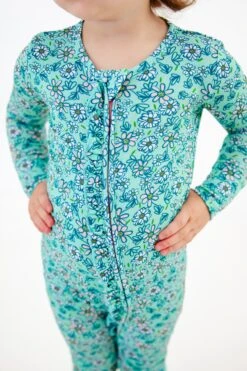 Driving Me Daisy Ruffle Convertible Footie -DREAMIERE Store DitsyFloralConvertibleFootie 3