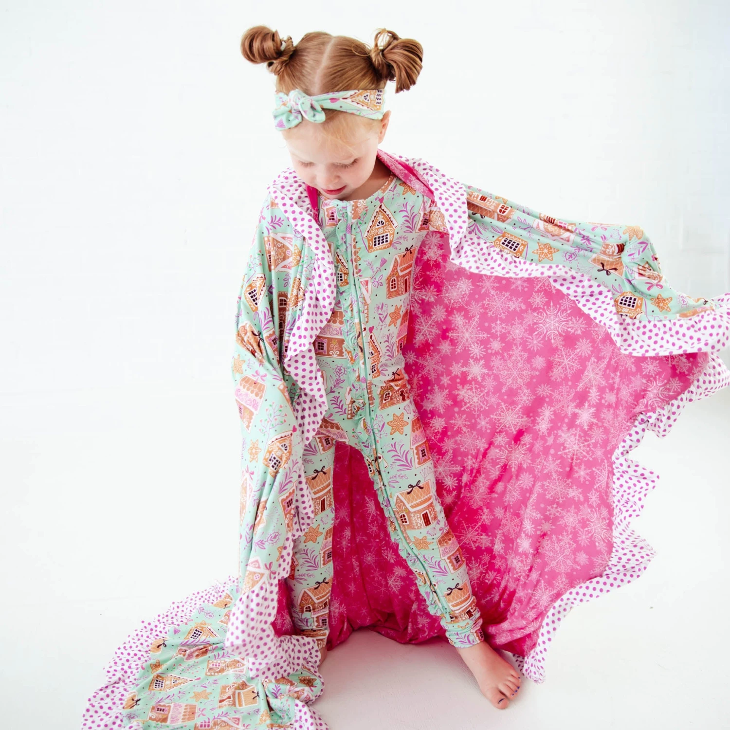 Baking Spirits Bright Ruffle Reversible Blanket 7 Baking Spirits Bright Ruffle Reversible Blanket - Image 5