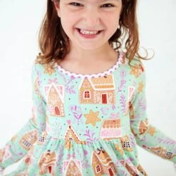 Baking Spirits Bright Bow Back Dress And Shorts Set 10 Baking Spirits Bright Bow Back Dress And Shorts Set -DREAMIERE Store Gingerbreadhousesdress 5