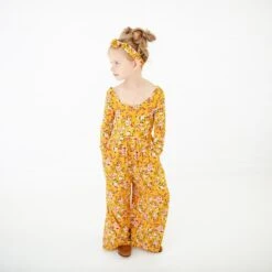 Golden Hour Leggy Romper 10 Golden Hour Leggy Romper -DREAMIERE Store MustardFloralLeggyRomper 2