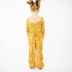 Golden Hour Leggy Romper 9 Golden Hour Leggy Romper -DREAMIERE Store MustardFloralLeggyRomper 5