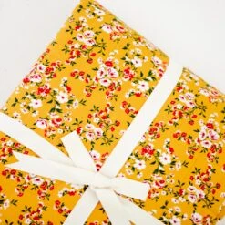 Golden Hour Quilted Adult Bamboo Blanket - Three Layer -DREAMIERE Store MustardFloralQuiltedAdultBlanket 2 d26059ed 82fb 473a b6be 28d9fed85d83