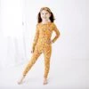Golden Hour Two Piece Pajamas Set -DREAMIERE Store MustardFloralTwoPieceJamms 2