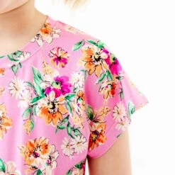 Flower Child Luxe Romper - Pink -DREAMIERE Store PinkFlowerChildLuxeRomper 3