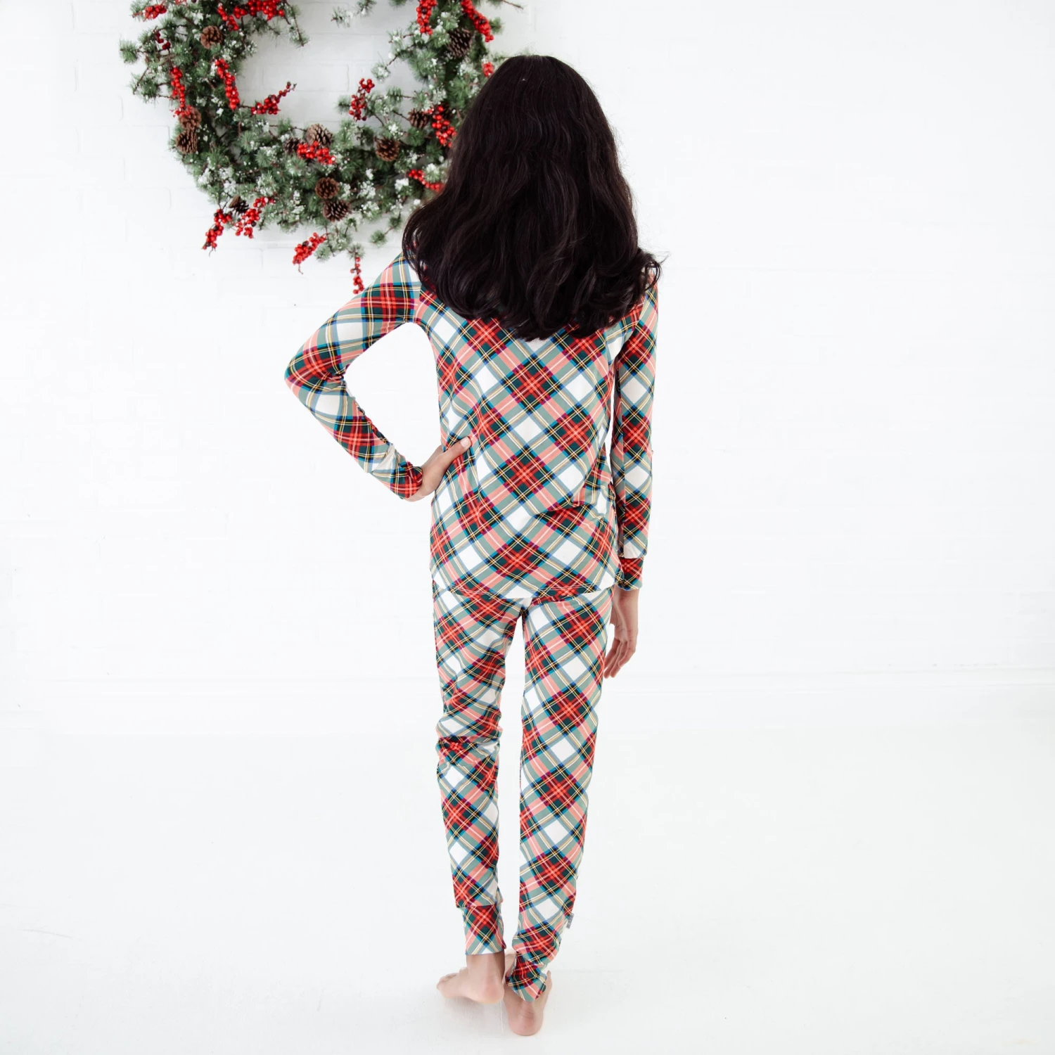 Prancer's Plaid Two Piece Pajamas Set 5 Prancer's Plaid Two Piece Pajamas Set - Image 3