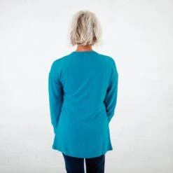 Lush Signature Blend Maxi Teal Cardigan -DREAMIERE Store SandstoneandMaxiTealCardigans 9