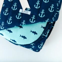 Hooked On You/Fish And Ships Quilted Adult Bamboo Blanket - Two Layer 7 Hooked On You/Fish And Ships Quilted Adult Bamboo Blanket - Two Layer -DREAMIERE Store anchoradultblanket 2