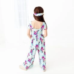 In Full Bloom Leggy Romper -DREAMIERE Store aquafloralleggyromper 6