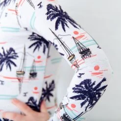 Sunset Sails Two Piece Pajamas Set 10 Sunset Sails Two Piece Pajamas Set -DREAMIERE Store asianpaintingtwopiecejamms 15