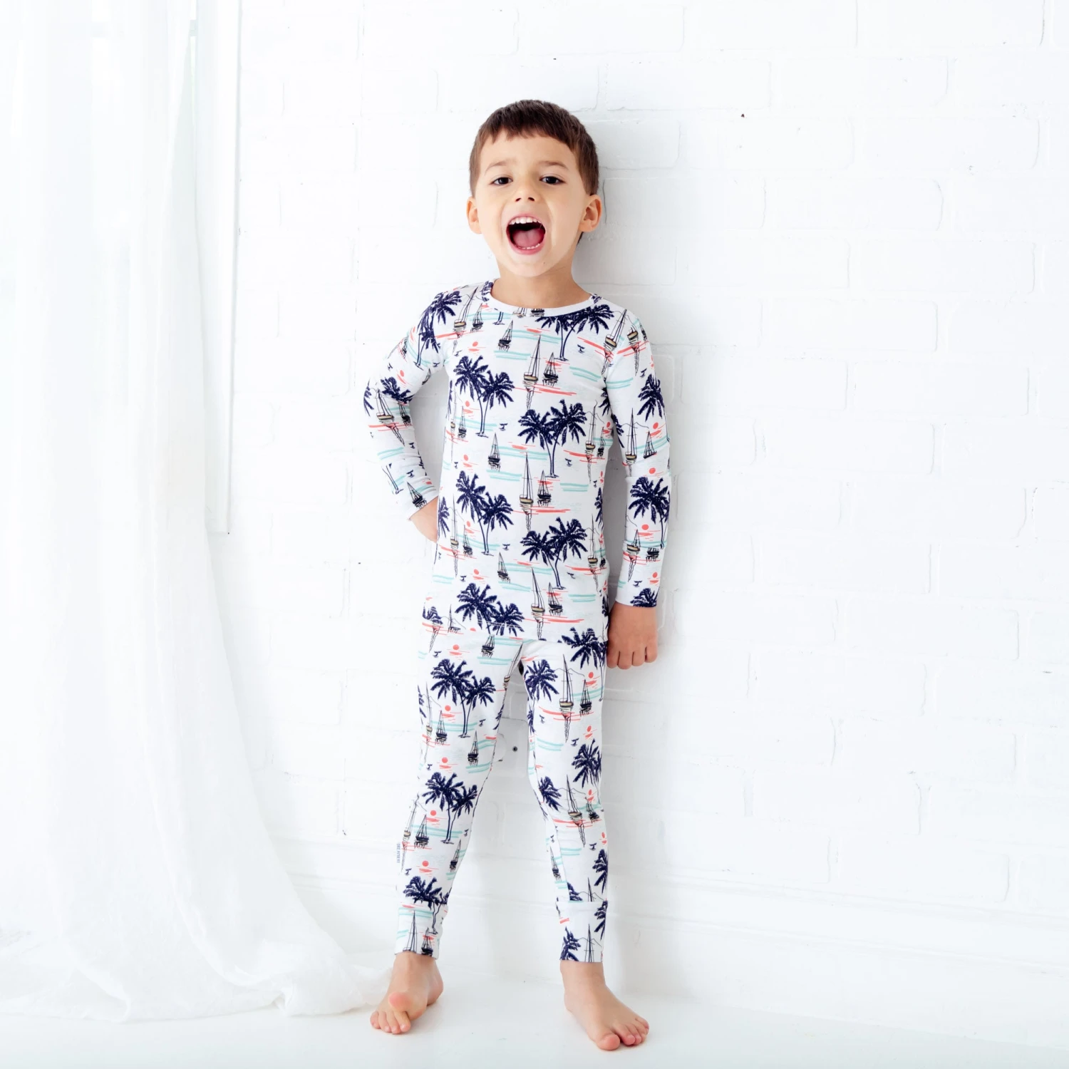 Sunset Sails Two Piece Pajamas Set 3 Sunset Sails Two Piece Pajamas Set