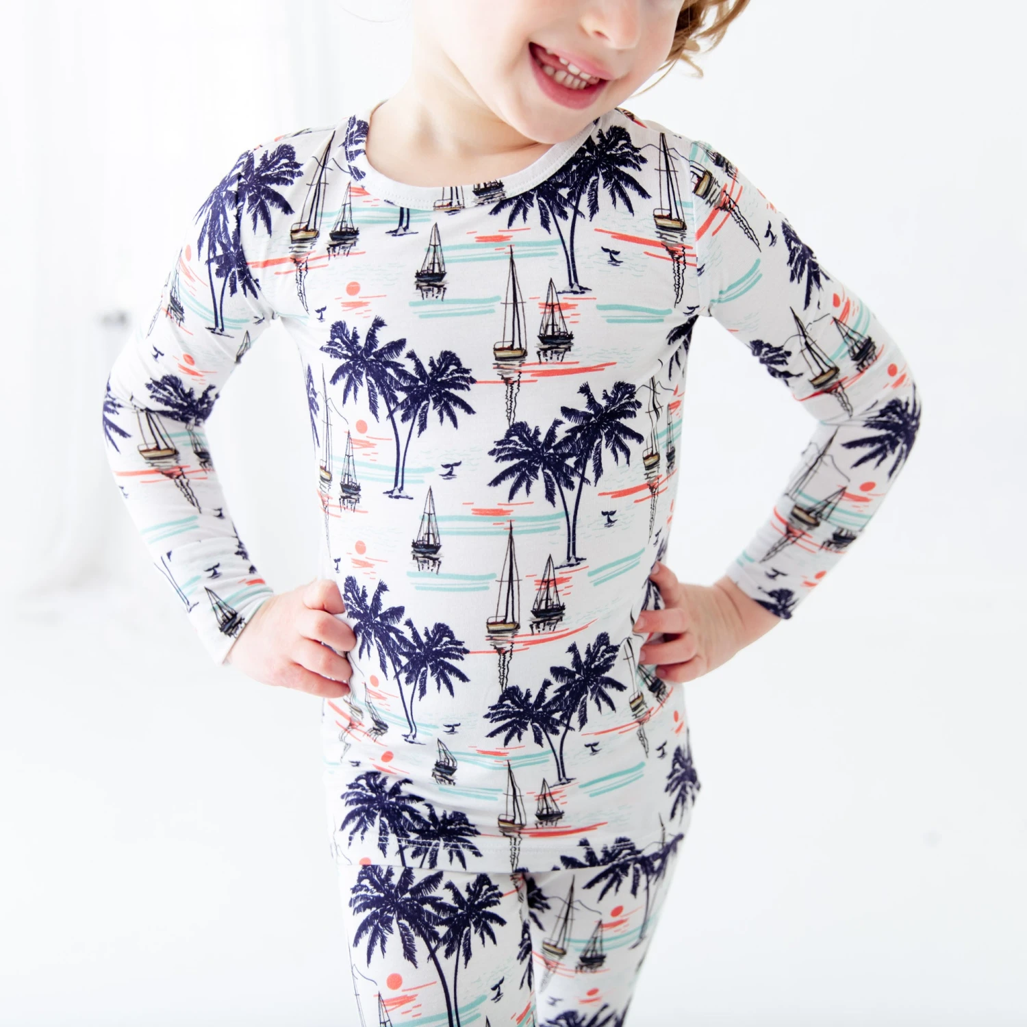 Sunset Sails Two Piece Pajamas Set 4 Sunset Sails Two Piece Pajamas Set - Image 2