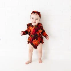 Fall-ing For You Long Sleeve Bubble Romper