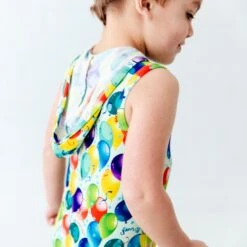 It's Party Time Shortie Hooded Romper 11 It's Party Time Shortie Hooded Romper -DREAMIERE Store balloonshortiehoodedromper 4