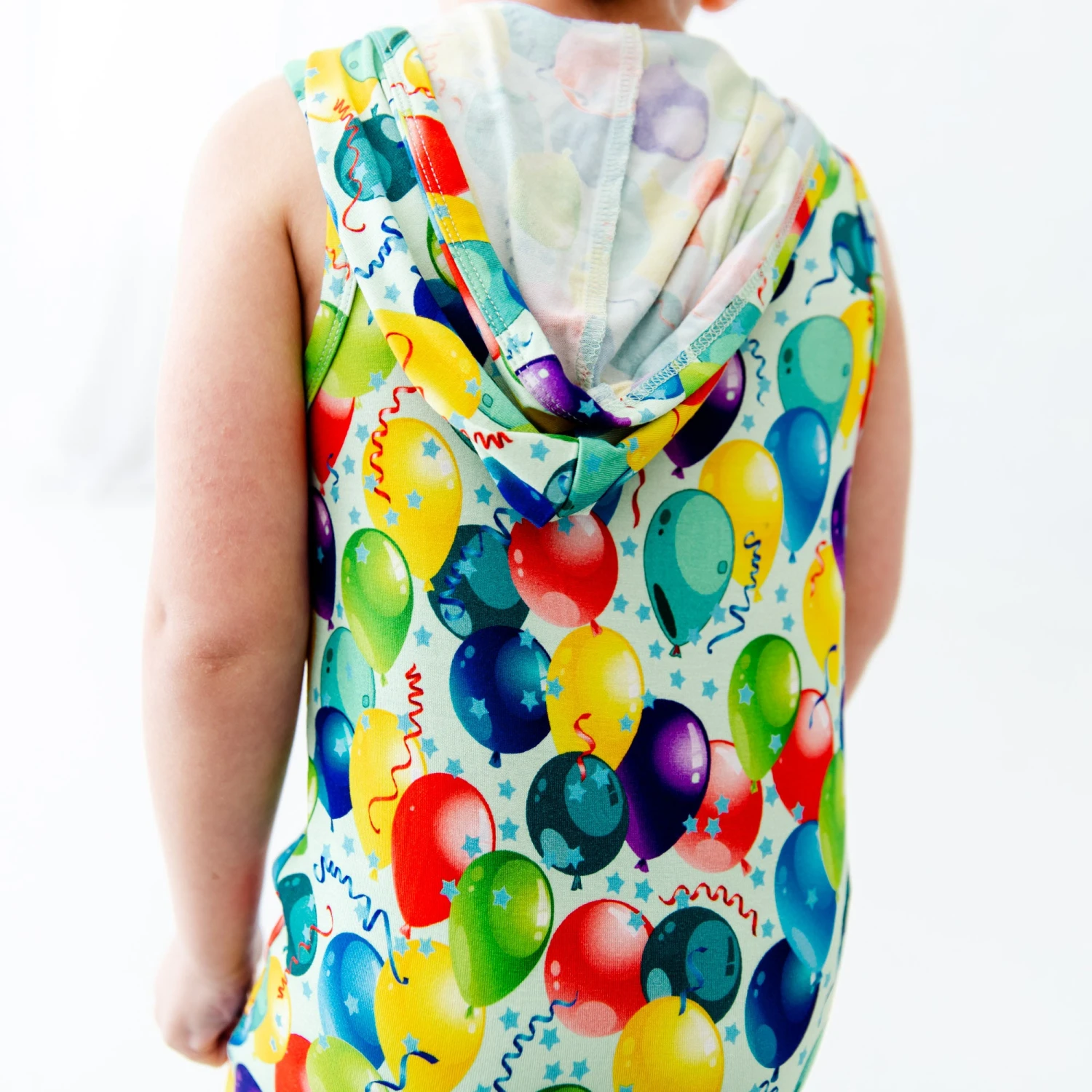 It's Party Time Shortie Hooded Romper 4 It's Party Time Shortie Hooded Romper - Image 2