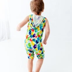 It's Party Time Shortie Hooded Romper 9 It's Party Time Shortie Hooded Romper -DREAMIERE Store balloonshortiehoodedromper 7