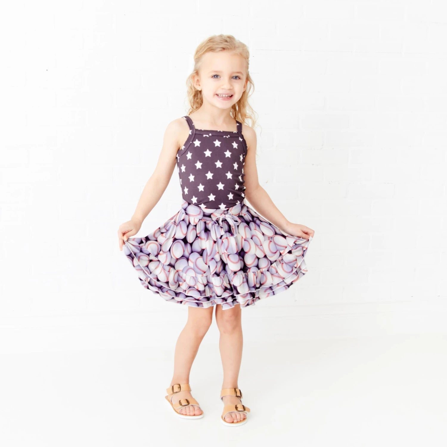 Catch Ya Later Tank Top And Ruffle Skort Set 3 Catch Ya Later Tank Top And Ruffle Skort Set