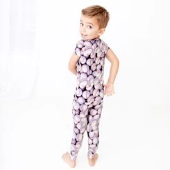 Catch Ya Later Short Sleeve Two Piece Pajamas Set -DREAMIERE Store baseball2024twopiecejamms 9