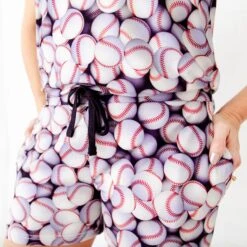 Catch Ya Later Women's V-Neck And Shorts Set 11 Catch Ya Later Women's V-Neck And Shorts Set -DREAMIERE Store baseball2024womenstwopiecejamms 6