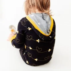 Bumble And Kind Hooded Romper - Black 9 Bumble And Kind Hooded Romper - Black -DREAMIERE Store blackbeeshoodedromper 7