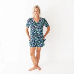 Moonlight Garden Women's V-Neck And Shorts Set