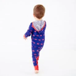 Hometown Heroes Hooded Romper - Navy 11 Hometown Heroes Hooded Romper - Navy -DREAMIERE Store bluefiretruckshoodedromper 5