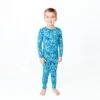 Glass Act Two Piece Pajamas Set -DREAMIERE Store bluemosaictwopiecejamms 3