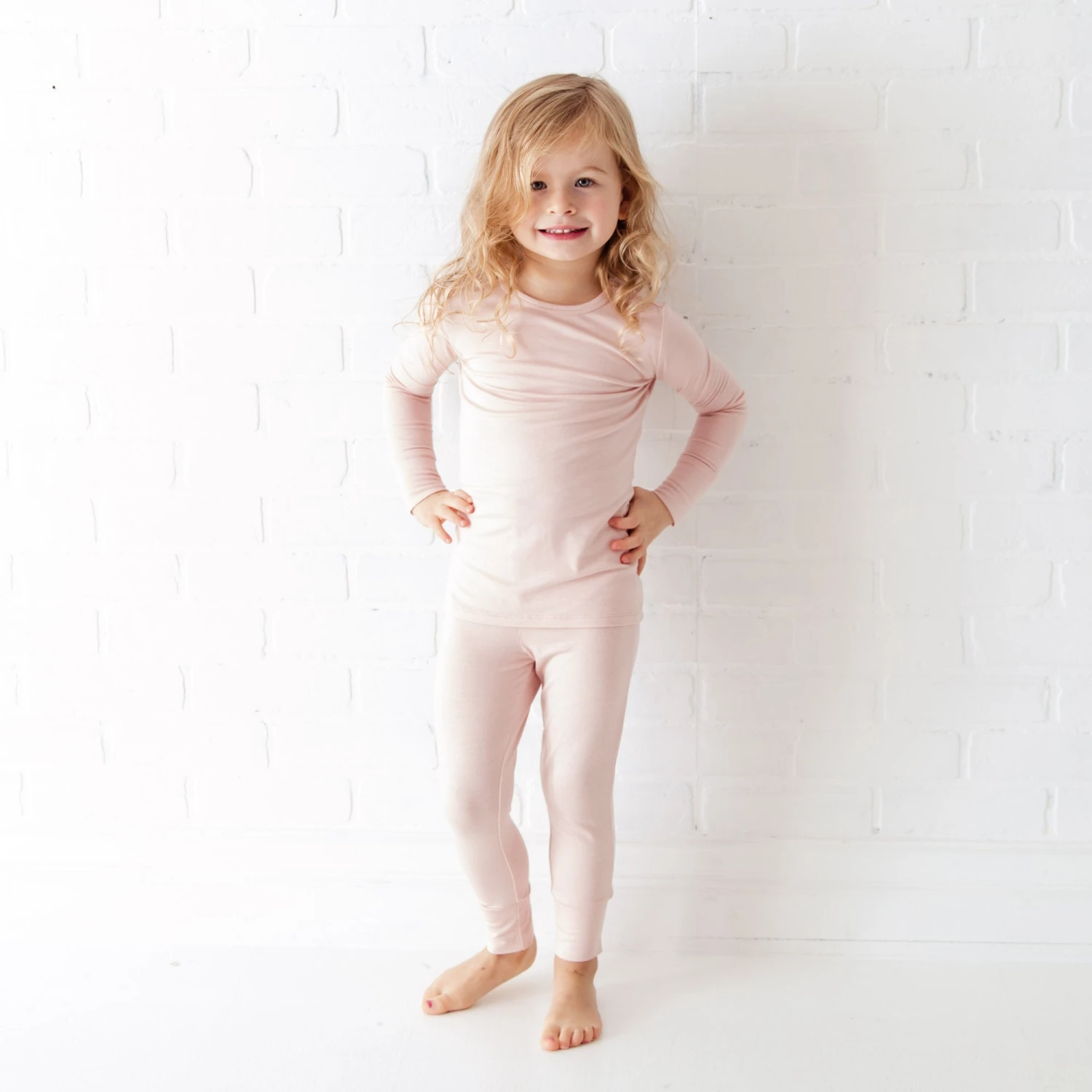 Powder Pink Two Piece Pajamas Set 3 Powder Pink Two Piece Pajamas Set