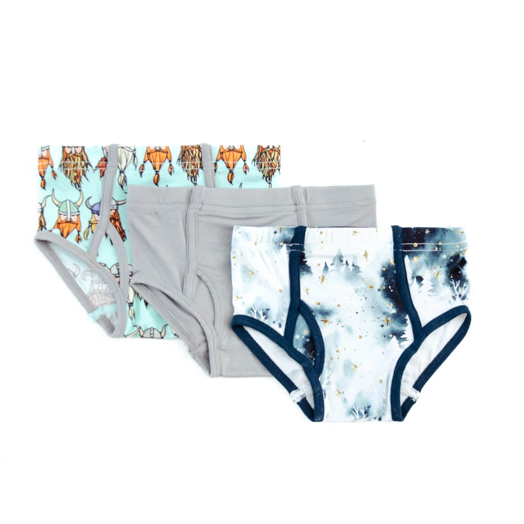 3 Pack Boy's Brief Underwear - Bestseller Trio 3 3 Pack Boy's Brief Underwear - Bestseller Trio