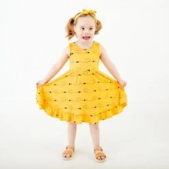 Bumble And Kind Ruffle Bottom Twirler Dress 9 Bumble And Kind Ruffle Bottom Twirler Dress -DREAMIERE Store bumbleandkindruffletanktwirlerdress