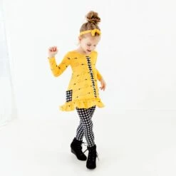 Bumble And Kind Ruffle Tunic And Pants Set 9 Bumble And Kind Ruffle Tunic And Pants Set -DREAMIERE Store bumbleandkindtunicset 5