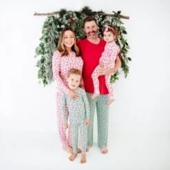 Candy Cane Lane Men's Short Sleeve Loungewear - Mint 10 Candy Cane Lane Men's Short Sleeve Loungewear - Mint -DREAMIERE Store candycanesgroupshots