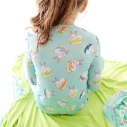 Donut Worry, Be Hoppy Two Piece Pajamas Set 9 Donut Worry, Be Hoppy Two Piece Pajamas Set -DREAMIERE Store donutbunniestwopiecejamms 9