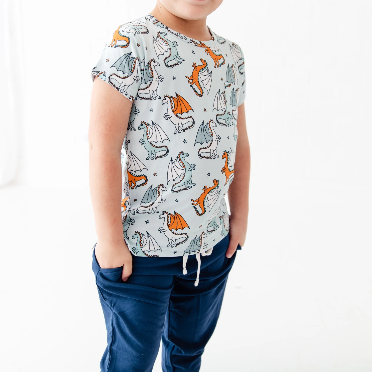 Dragon Myself To Bed Pocket Tee And Jogger Set 5 Dragon Myself To Bed Pocket Tee And Jogger Set - Image 3