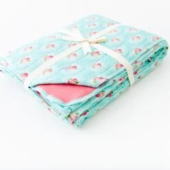 Ring Around The Roses Quilted Adult Bamboo Blanket - Two Layer 9 Ring Around The Roses Quilted Adult Bamboo Blanket - Two Layer -DREAMIERE Store floralframequiltedadultblanket 4