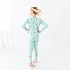 Ring Around The Roses Two Piece Pajamas Set -DREAMIERE Store floralframetwopiecejamms 9