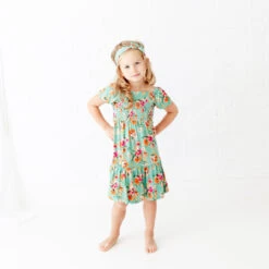 Flower Child Smocked Dress 9 Flower Child Smocked Dress -DREAMIERE Store flowerchildsmockeddress 3