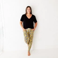 Hit The Sack Women's V-Neck Loungewear Set 10 Hit The Sack Women's V-Neck Loungewear Set -DREAMIERE Store footballwomen sloungewear 2