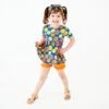 Citrus Got Real Twirl Top And Ruffle Shorts Set -DREAMIERE Store fruittunicandruffleshortsset 2
