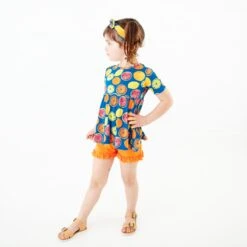 Citrus Got Real Twirl Top And Ruffle Shorts Set 10 Citrus Got Real Twirl Top And Ruffle Shorts Set -DREAMIERE Store fruittunicandruffleshortsset 3