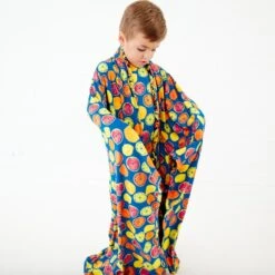 Citrus Got Real Reversible Blanket -DREAMIERE Store fruittwopiecejamms 11