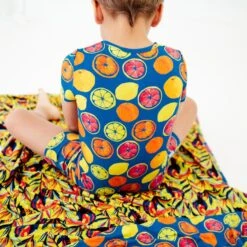 Citrus Got Real Short Sleeve And Shorts Two Piece Pajamas Set -DREAMIERE Store fruittwopiecejamms 19 6f33c2b6 7f27 466a b3e1 9265250e0809